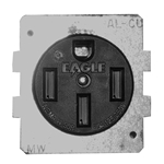 Midwest 50 Amp Receptacle with Plate